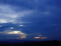 Black clouds are covering the sky at sunrise in Yichang, China, on July 18, 2024. (