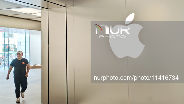 Customers are shopping for the iPhone 15 at the flagship store of Apple Smart Products on Nanjing Road Pedestrian Street in Shanghai, China,...