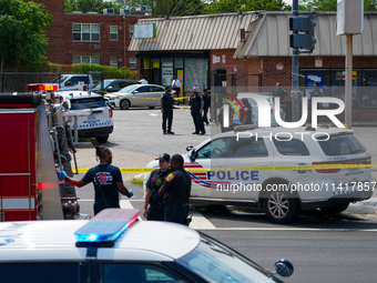 Four People Were Shot In A Gunfight In The Anacostia Neighborhood Of Washington DC With Reports Two Were Pronounced Dead And Two Others, Inc...