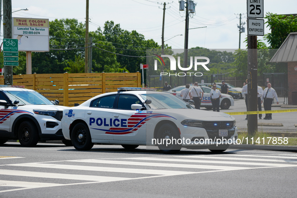 Four People Were Shot In A Gunfight In The Anacostia Neighborhood Of Washington DC With Reports Two Were Pronounced Dead And Two Others, Inc...