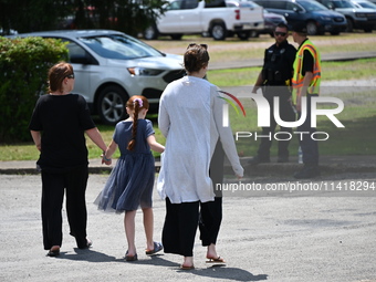 Hundreds of mourners are arriving and gathering for a memorial held for Corey Comperatore, the former volunteer fire department chief killed...