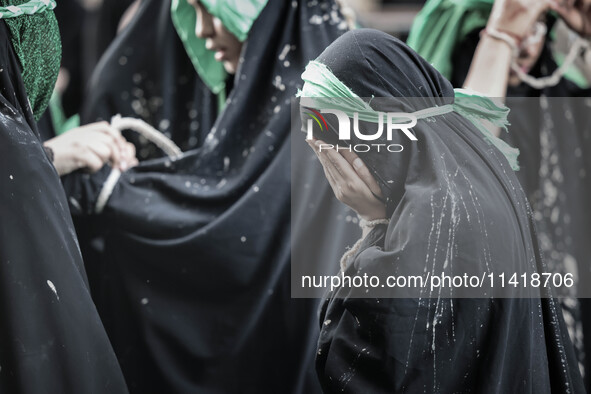  Muslims In Karbala, Iraq, On July 17, 2024 The Anniversary Of The Martyrdom Of Imam Hussein.Shiites In The World See This Today Is The Trag...