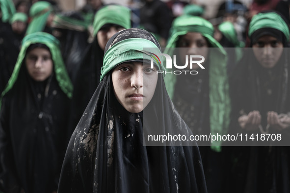  Muslims In Karbala, Iraq, On July 17, 2024 The Anniversary Of The Martyrdom Of Imam Hussein.Shiites In The World See This Today Is The Trag...