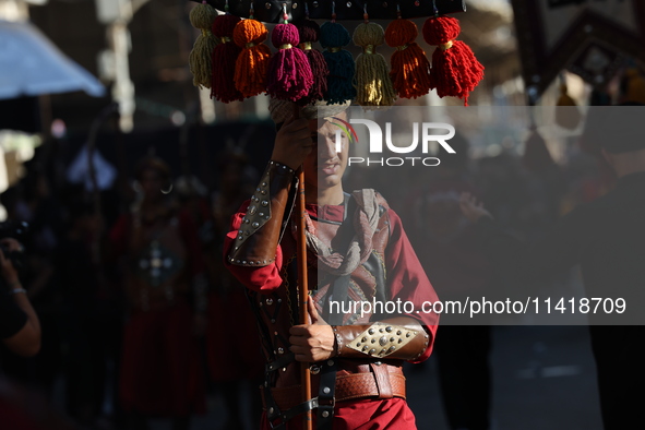  Muslims In Karbala, Iraq, On July 17, 2024 The Anniversary Of The Martyrdom Of Imam Hussein.Shiites In The World See This Today Is The Trag...