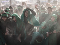  Muslims In Karbala, Iraq, On July 17, 2024 The Anniversary Of The Martyrdom Of Imam Hussein.Shiites In The World See This Today Is The Trag...