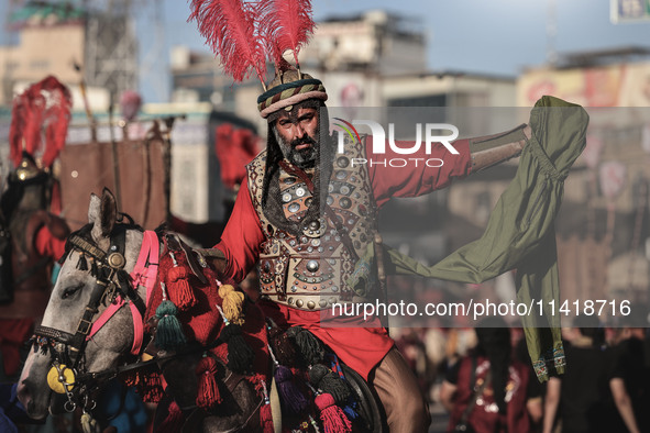  Muslims In Karbala, Iraq, On July 17, 2024 The Anniversary Of The Martyrdom Of Imam Hussein.Shiites In The World See This Today Is The Trag...