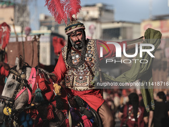  Muslims In Karbala, Iraq, On July 17, 2024 The Anniversary Of The Martyrdom Of Imam Hussein.Shiites In The World See This Today Is The Trag...