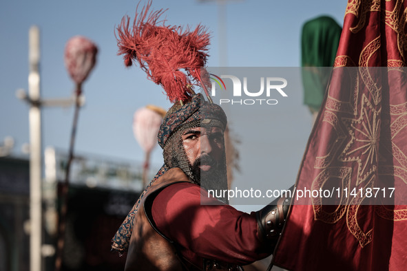  Muslims In Karbala, Iraq, On July 17, 2024 The Anniversary Of The Martyrdom Of Imam Hussein.Shiites In The World See This Today Is The Trag...