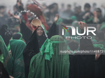  Muslims In Karbala, Iraq, On July 17, 2024 The Anniversary Of The Martyrdom Of Imam Hussein.Shiites In The World See This Today Is The Trag...