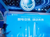 State Grid is participating in the 2024 World Artificial Intelligence Conference in Shanghai, China, on July 7, 2024. (