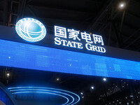 State Grid is participating in the 2024 World Artificial Intelligence Conference in Shanghai, China, on July 7, 2024. (