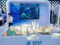 State Grid is participating in the 2024 World Artificial Intelligence Conference in Shanghai, China, on July 7, 2024. (