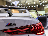 The all-new BMW 4 is being showcased at the GAIKINDO Indonesia International Auto Show (GIIAS) in Tangerang, Indonesia, on July 19, 2024. Th...