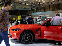 The all-new BMW 4 is being showcased at the GAIKINDO Indonesia International Auto Show (GIIAS) in Tangerang, Indonesia, on July 19, 2024. Th...