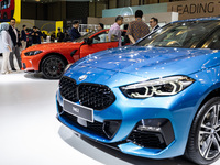 The all-new BMW 4 is being showcased at the GAIKINDO Indonesia International Auto Show (GIIAS) in Tangerang, Indonesia, on July 19, 2024. Th...