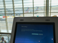 Flight delays are hitting Washington DC Reagan National Airport and many other airports following a software update glitch from Microsoft an...