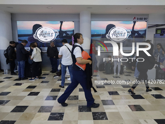 People are experiencing complications with their flights inside the International Airport of Mexico City, Mexico, due to a Microsoft compute...