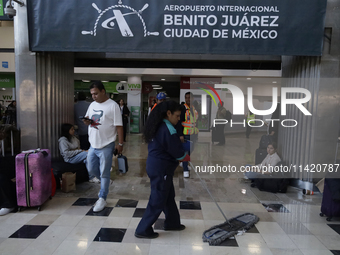 People are experiencing complications with their flights inside the International Airport of Mexico City, Mexico, due to a Microsoft compute...