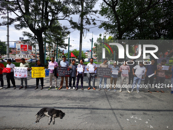 Nepali students affiliated with the All Nepal National Free Students Union (Unified Socialist) are holding a solidarity demonstration in sup...