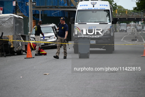 A 47-year-old male, Noel Williams, is being killed after being stabbed multiple times in Brooklyn, New York, United States, on July 20, 2024...