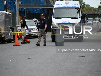 A 47-year-old male, Noel Williams, is being killed after being stabbed multiple times in Brooklyn, New York, United States, on July 20, 2024...