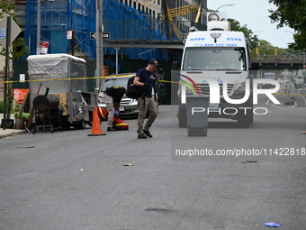 A 47-year-old male, Noel Williams, is being killed after being stabbed multiple times in Brooklyn, New York, United States, on July 20, 2024...