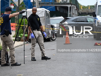 A 47-year-old male, Noel Williams, is being killed after being stabbed multiple times in Brooklyn, New York, United States, on July 20, 2024...