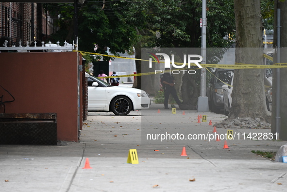 A 47-year-old male, Noel Williams, is being killed after being stabbed multiple times in Brooklyn, New York, United States, on July 20, 2024...