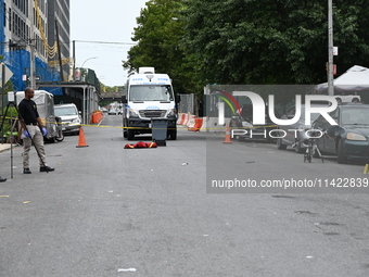 A 47-year-old male, Noel Williams, is being killed after being stabbed multiple times in Brooklyn, New York, United States, on July 20, 2024...