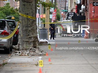 A 47-year-old male, Noel Williams, is being killed after being stabbed multiple times in Brooklyn, New York, United States, on July 20, 2024...