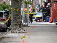 A 47-year-old male, Noel Williams, is being killed after being stabbed multiple times in Brooklyn, New York, United States, on July 20, 2024...