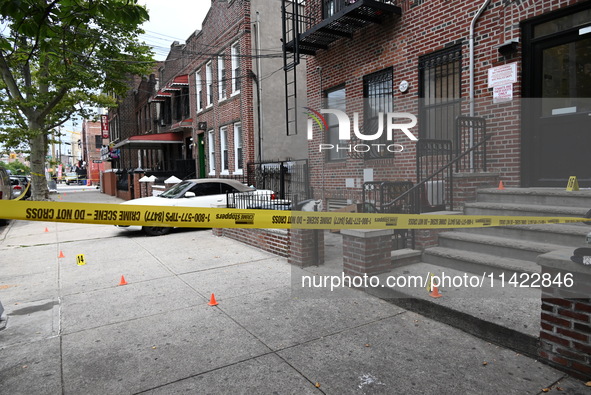 A 47-year-old male, Noel Williams, is being killed after being stabbed multiple times in Brooklyn, New York, United States, on July 20, 2024...