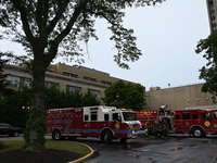 Emergency teams are outside. A generator and power outage issue are prompting a fire department response at Nassau University Medical Center...