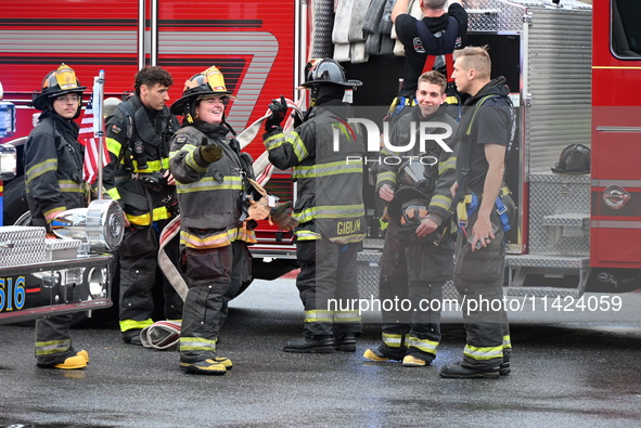 Emergency teams are outside. A generator and power outage issue are prompting a fire department response at Nassau University Medical Center...