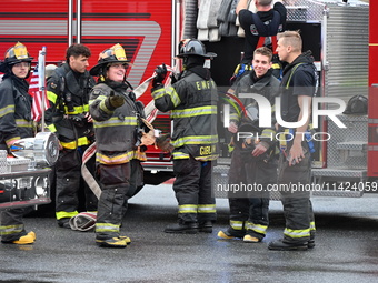 Emergency teams are outside. A generator and power outage issue are prompting a fire department response at Nassau University Medical Center...