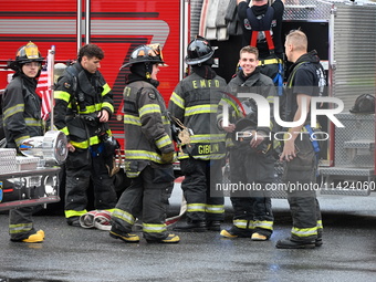 Emergency teams are outside. A generator and power outage issue are prompting a fire department response at Nassau University Medical Center...