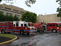 Emergency teams are outside. A generator and power outage issue are prompting a fire department response at Nassau University Medical Center...