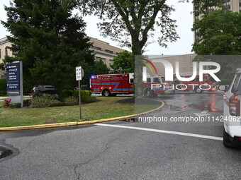 Emergency teams are outside. A generator and power outage issue are prompting a fire department response at Nassau University Medical Center...