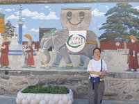 Tourists are visiting Wuliang Temple in Hohhot, Inner Mongolia, China, on July 4, 2024. (