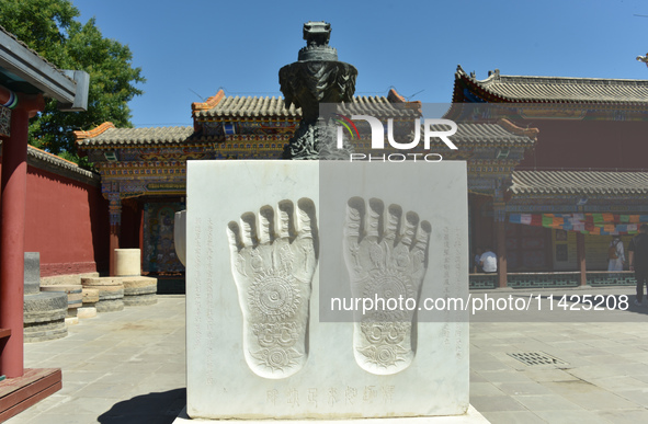 Tourists are visiting Wuliang Temple in Hohhot, Inner Mongolia, China, on July 4, 2024. 