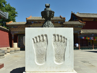 Tourists are visiting Wuliang Temple in Hohhot, Inner Mongolia, China, on July 4, 2024. (