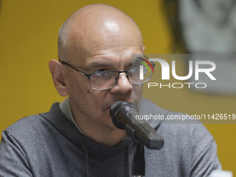 Luis Carlos Pichardo Moreno, director of the Museo Casa de la Memoria Indomita, is accompanying Catarino Hernandez, son of Carmelo Cortes, d...