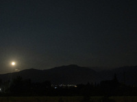 The Full Moon of July 2024 known as Buck Moon or Thunder Moon spotted over Mount Olympus in Greece. Mount Olympus is a National Park with th...