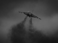 A McDonnell Douglas EAV-8B Harrier II of the Spanish Navy is participating in the Royal International Air Tattoo at RAF Fairford in Gloucest...