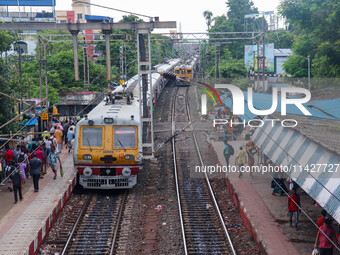 A railway station is being seen in Kolkata, India, on July 22, 2024. It is being expected that the railway is being allocated a substantial...