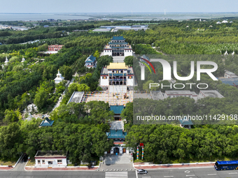 View of Chagan Lake in Songyuan, China, on July 18, 2024. (