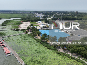 View of Chagan Lake in Songyuan, China, on July 18, 2024. (