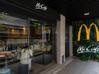 A McDonald's is operating in Hong Kong, on July 22, 2024. (