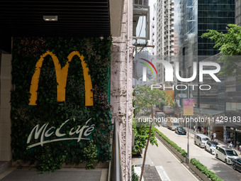 A McDonald's is operating in Hong Kong, on July 22, 2024. (