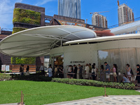 Tourists are lining up at Louis Vuitton's first chocolate store in Shanghai, China, on July 23, 2024. (